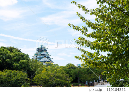 大阪城公園と大阪城 119184231