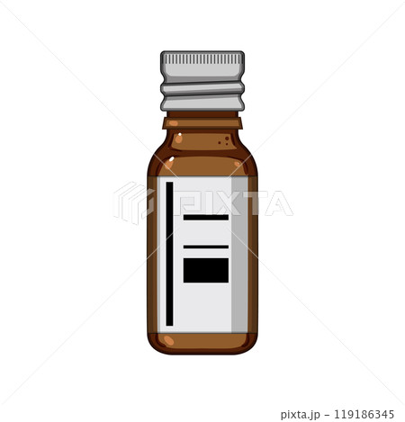 natural essential oil bottle cartoon vector illustration natural essential oil bottle cartoon vector illustration 119186345