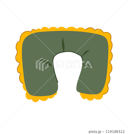 lightweight travel pillow cartoon vector illustration 119186522
