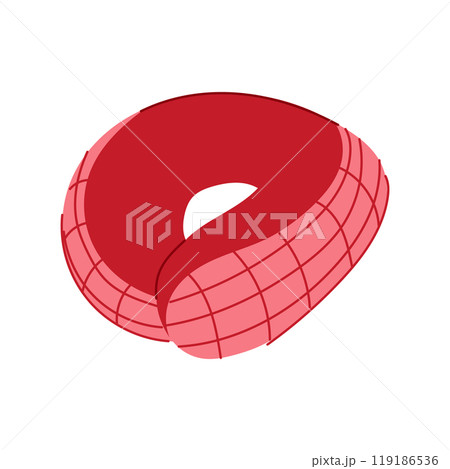 inflatable travel pillow cartoon vector illustration 119186536