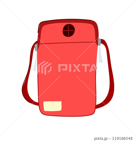 rfid travel neck pouch cartoon vector illustration 119186548