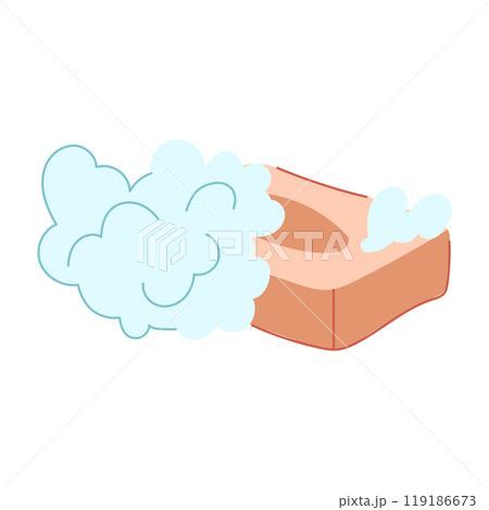 germicidal soap antibacterial cartoon vector illustration 119186673