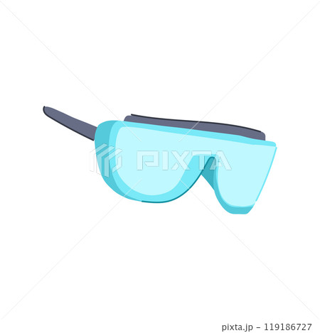 comfort safety glasses medical cartoon vector illustration comfort safety glasses medical cartoon vector illustration 119186727