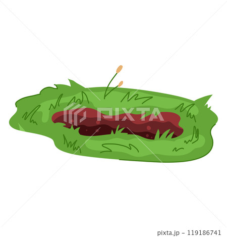 trench pit cartoon vector illustration trench pit cartoon vector illustration 119186741