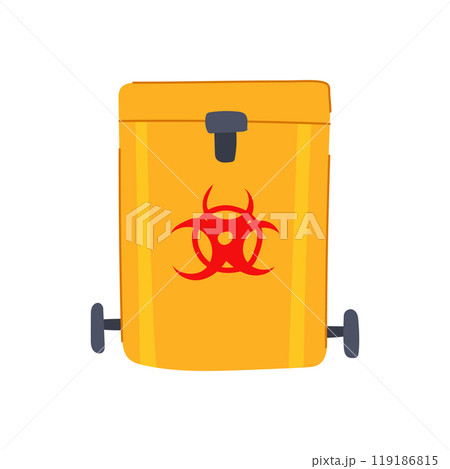management medical waste bin cartoon vector illustration management medical waste bin cartoon vector illustration 119186815