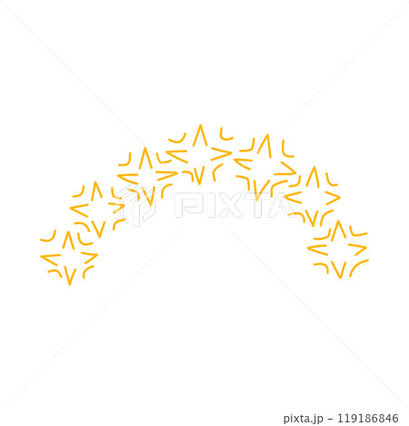 cosmos magic star arch cartoon vector illustration 119186846