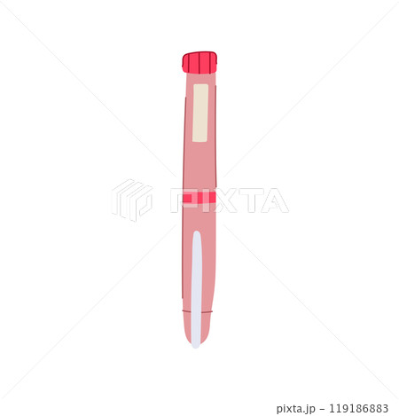 diabetes insulin pen cartoon vector illustration 119186883
