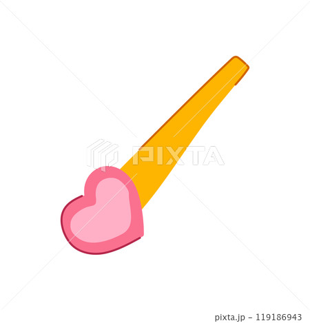 fashion hair clip cartoon vector illustration 119186943