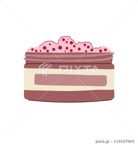 rejuvenate exfoliating scrub cartoon vector illustration 119187005