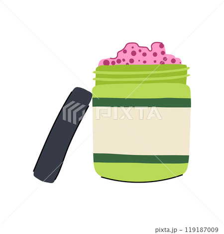 smooth exfoliating scrub cartoon vector illustration 119187009