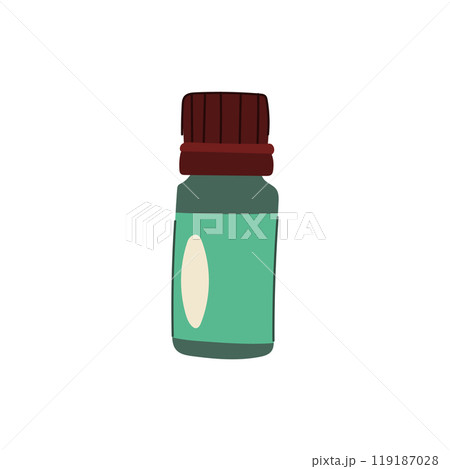 aromatherapy essential oil bottle cartoon vector illustration 119187028