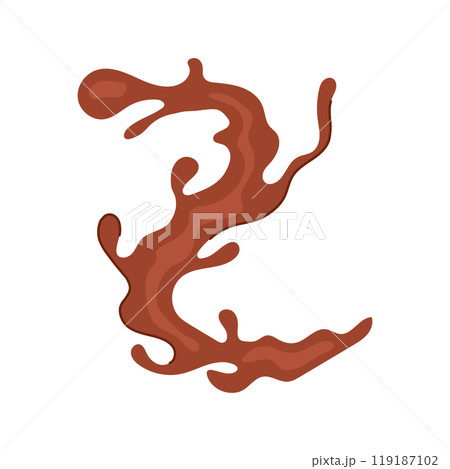 decadent chocolate splash cartoon vector illustration decadent chocolate splash cartoon vector illustration 119187102