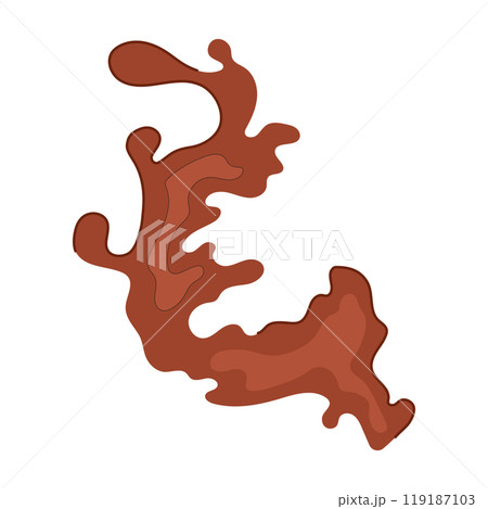 creamy chocolate splash cartoon vector illustration creamy chocolate splash cartoon vector illustration 119187103