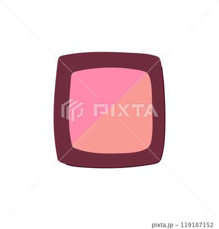 glow blush compact cartoon vector illustration 119187152