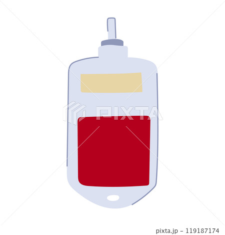 screening blood donor bag cartoon vector illustration 119187174