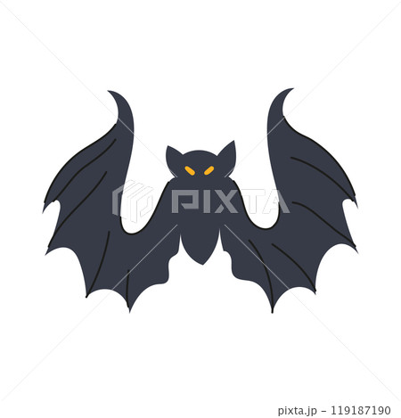 costume bat halloween cartoon vector illustration 119187190