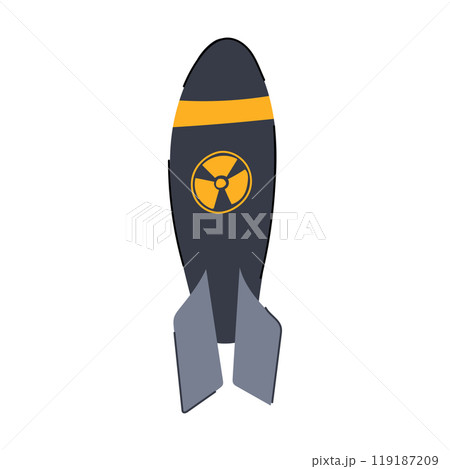 explosion atomic bomb cartoon vector illustration explosion atomic bomb cartoon vector illustration 119187209