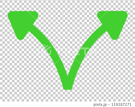 Split Arrow 1 (Green) Split Arrow 1 (Green) 119187271