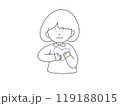 心　気持ち　悩み 119188015