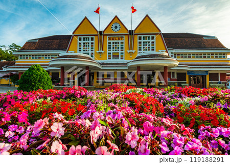 An old railway station in Dalat, Vietnam. 119188291