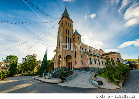 The St. Nicholas Cathedral is a Roman Catholic church in Dalat in Vietnam 119188312