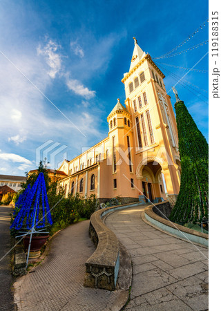 The St. Nicholas Cathedral is a Roman Catholic church in Dalat in Vietnam The St. Nicholas Cathedral is a Roman Catholic church in Dalat in Vietnam 119188315