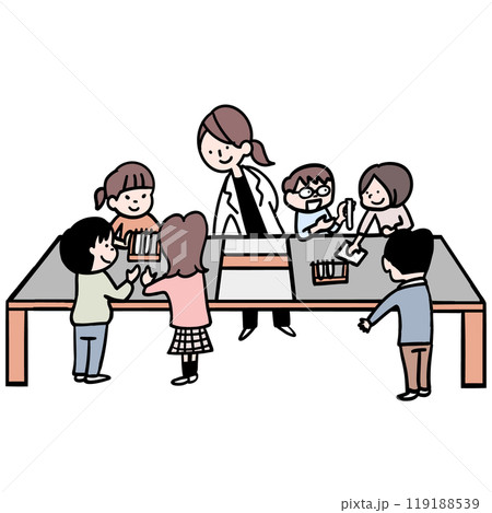 理科室で理科の実験だ 理科室で理科の実験だ 119188539