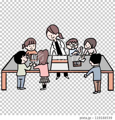 理科室で理科の実験だ 理科室で理科の実験だ 119188539