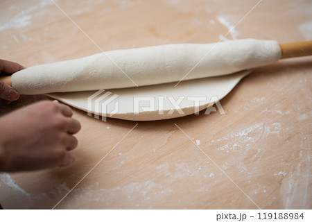 手打ちうどん めん伸ばし 手打ちうどん めん伸ばし 119188984