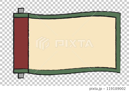 一種簡單的起伏捲軸,供忍者或武士使用。 一種簡單的起伏捲軸,供忍者或武士使用。 119189002