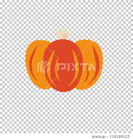 Bumpy orange pumpkin vector illustration Bumpy orange pumpkin vector illustration 119189125