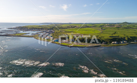 北海道 宗谷岬 空撮 北海道 宗谷岬 空撮 119189488