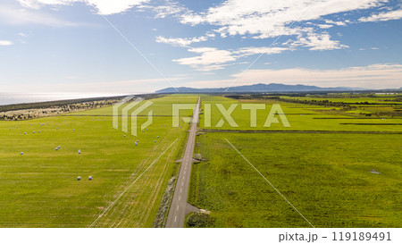 北海道　エサヌカ線　空撮 119189491