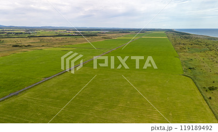 北海道　エサヌカ線　空撮 119189492