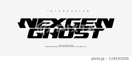 Sport Modern Future Logo Alphabet Font and Number. Typography abstract italic bold fonts technology, sport, movie brand and logos. vector illustration Sport Modern Future Logo Alphabet Font and Number. Typography abstract italic bold fonts technology, sport, movie brand and logos. vector illustration 119191050