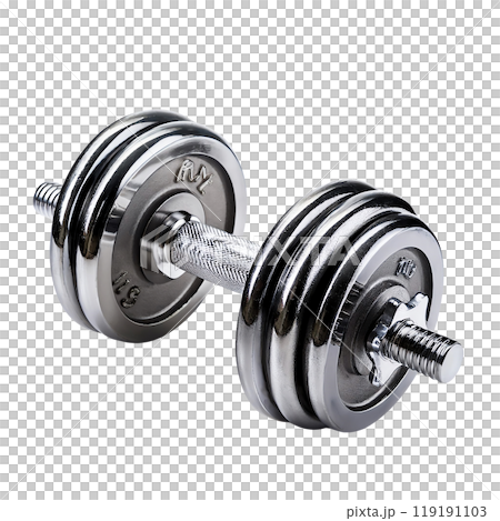 Dumbbell on white isolated background Dumbbell on white isolated background 119191103