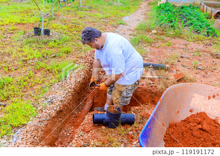 Replace underground storm sewers in trenches groundwater system after damaged storm drains Replace underground storm sewers in trenches groundwater system after damaged storm drains 119191172