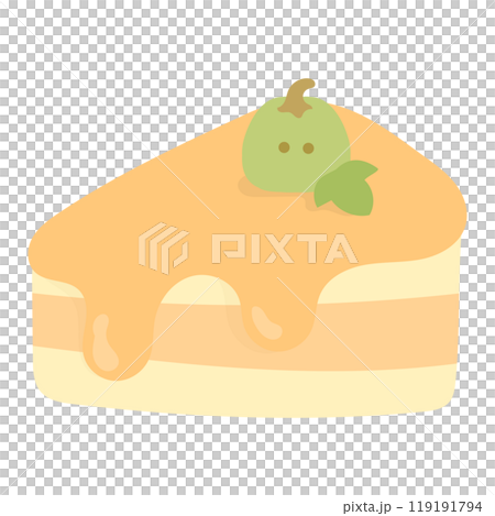 Cute pumpkin cake transparent illustration 119191794