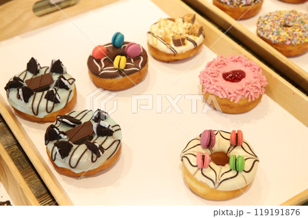 a donut dessert on display 119191876