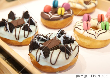 a donut dessert on display 119191892