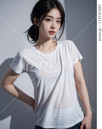 美しい女性のポートレート 119191985