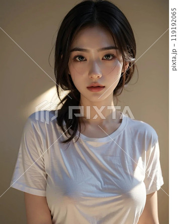 美しい女性のポートレート 119192065