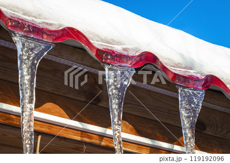 Icicles from the roof Icicles from the roof 119192096