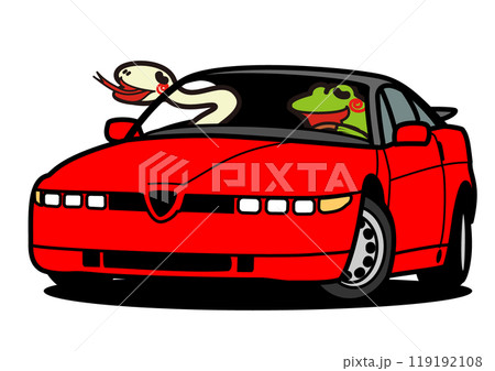 2025年年賀状 素材 干支とイタリアンスポーツ 2025年年賀状 素材 干支とイタリアンスポーツ 119192108