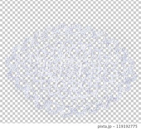 a crocheted doily 119192775