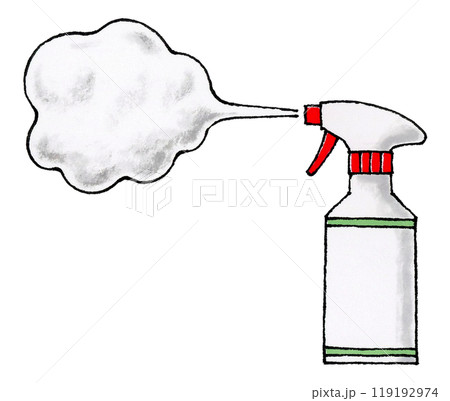 噴射するスプレー 119192974