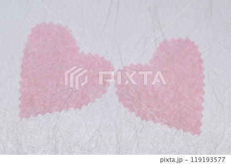 和紙によるハート・イメージ【背景素材】 和紙によるハート・イメージ【背景素材】 119193577