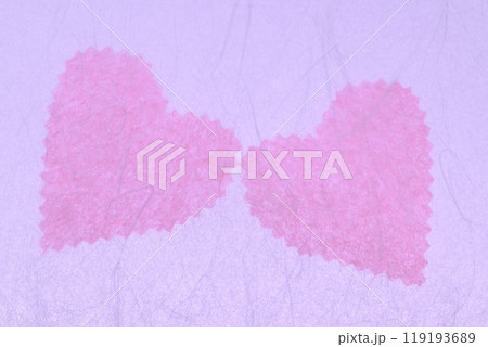 和紙によるハート・イメージ【背景素材】 119193689