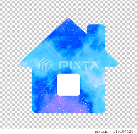 マーブルな星空｜家アイコン 119194529