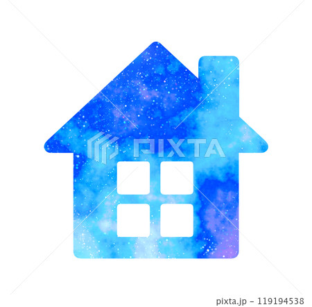 マーブルな星空｜家アイコン 119194538